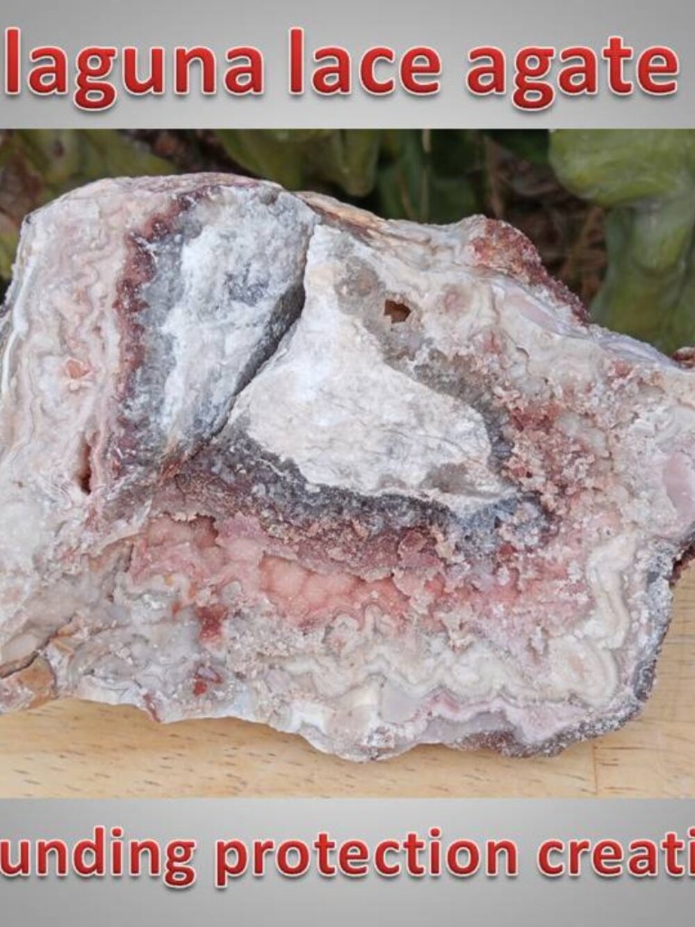 laguna lace agate crystal chunk 02 PROTECTION grounding